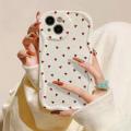 Cellphone Case For iPhone 11 12 13 14 PLUS PRO MAX 12 13 MINI Phone Casing love heart Cream Wave Edge Fashion Cute Soft Shockproof TPU Anti-falling Back Cover Silicone Hot Full Protection. 