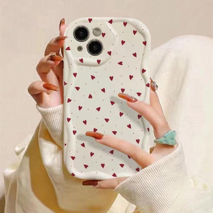 Cellphone%20Case%20For%20iPhone%2011%2012%2013%2014%20PLUS%20PRO%20MAX%2012%2013%20MINI%20Phone%20Casing%20love%20heart%20Cream%20Wave%20Edge%20Fashion%20Cute%20Soft%20Shockproof%20TPU%20Anti-falling%20Back%20Cover%20Silicone%20Hot%20Full%20Protection%20-%20Image%204