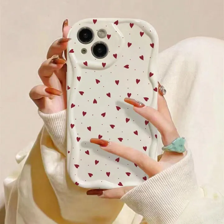 Cellphone%20Case%20For%20Samsung%20Galaxy%20A23%20A24%20A30%20A31%20A32%204G%20A33%20A34%20A52%20A53%20A54%205G%20A50%20A51%20A20%20M10S%20Phone%20Casing%20love%20heart%20Cream%20Wave%20Edge%20Fashion%20Cute%20Soft%20Hot%20Back%20Cover%20Silicone%20Full%20Protection%20Shockproof%20TPU%20Anti-falling%20-%20Image%204