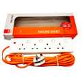 Orange Extension Cord | Trailer Socket | 13A Fused Plug Top | Lifetime Warranty | Orange Brand. 