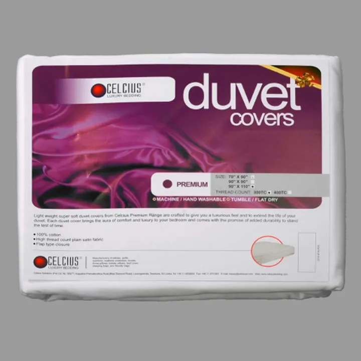Celcius Duvet Cover (Premium)- White-90x90