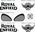 Royal Enfield Bike Stickers Black Color PVC STICKERS High Quality Plotter Cutting Classic Bike Stickers. 