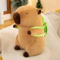 Cartoon Capybara Plush Toy Snuggling Soft Plush Pillow for Birthday Gift 35cm. 