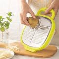 High Quality Vegetable Grater with Container Vegetables Cutter Garlic Grater Potato Peeler Cucumber Carrot Slicer Graters Fruit Vegetable Tools Kitchen Gadgets Stainless Steel Cheese Grater Citrus Zester with Handle, Food Storage Container. 