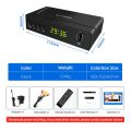 2021 Dvb-T2 Tuner Digital 1080p H.265 Decoder Dvb-C U009 Hdtv Set Box Mpg4 Stb Youtube Freeview. 