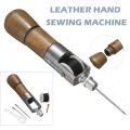 Set Leather Craft Automatic Stitching Sewing Awl Tool + + Wrench Hand-stitching Tool Kit. 