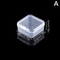 2Pcs Mini Square Boxes Clear Plastic Jewelry Storage Case Container Packaging Box For Earrings Rings Beads Collecting. 