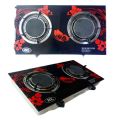 National Double Burner Gas Cooker Household Gas Stove for Kitchen Cooktop Stove Upgrade Timing Flip Kitchen Gas Cooker energy-saving Embedded Fierce Fire Stove. 
