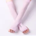 【WEJA】Unisex Korea Stretch Sport Sunscreen Gloves cuff Covers UV Protection Arm Hand Cooling Long Sleeves Cooler Sun Block Protect Skin Golf, Hiking, Cycling, Camping Outdoor Activities. 