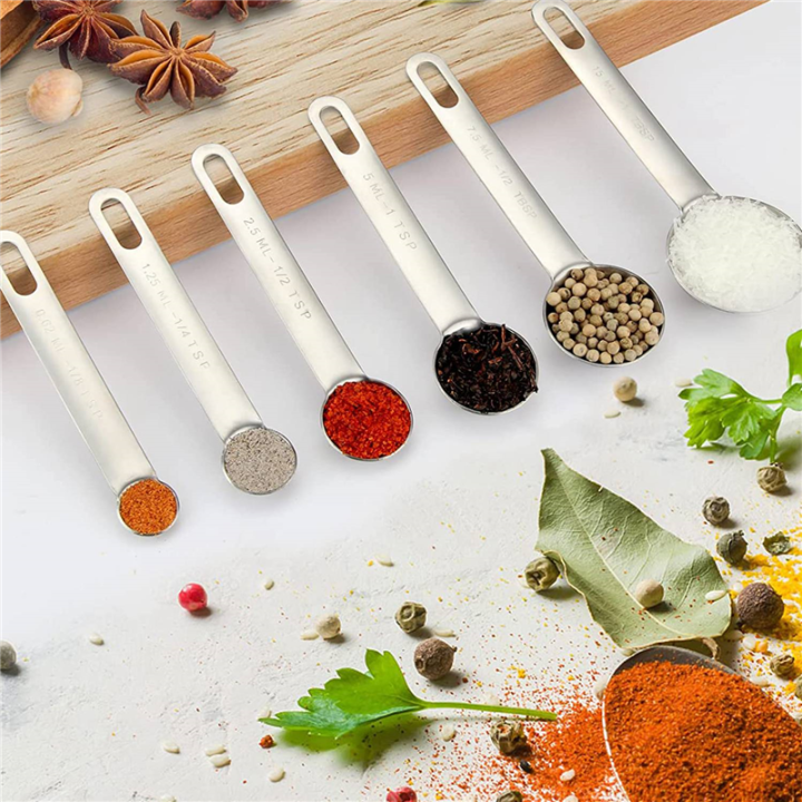 Stainless%20Steel%20Measuring%20Spoons%20Cups%20Set,%20Small%20Tablespoon,%20Teaspoons,%20Set%206%20with%20Bonus%20Leveler,%20for%20Dry%20and%20Liquid%20-%20Image%206
