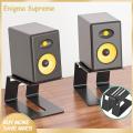 Enigma- Desktop Storage Bracket Premium Desktop Speaker Stand with Vibration Absorption Pad for High Stability Ideal Studio Monitor Riser Speaker Holder Set of 2 Storage Bracket. 