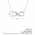 Cxwind Tiny Infinity Pendant Necklace with Zircon Infinity Love Promise Symbol Charm for Women chain Best Necklaces collares. 