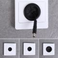 【FOOT SOFA】  1Pcs 86Type Wall Blank Cable Socket Panel With Outlet Hole Decorative Electrical Equipment Supplies With Rubber Pad Cable. 