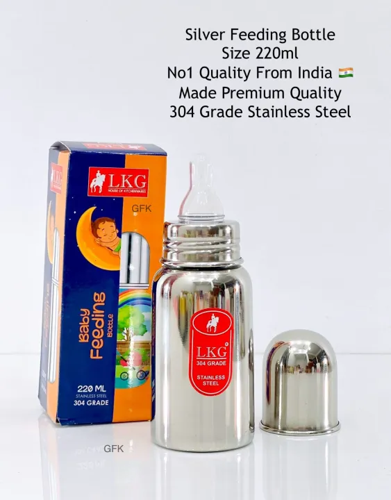No.%201%20Silver%20Feeding%20Bottle%20-%20Available%20in%20150ml,%20220ml,%20and%20300ml%20Sizes,%20Premium%20Quality%20Baby%20Bottle%20for%20Safe%20and%20Comfortable%20Feeding%20-%20Image%205