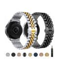 22mm Stainless Steel Rolex Datejust style watch band for Huawei Watch GT2 Pro GT3 Pro 46mm for Samsung Watch 3 45mm/Gear S3 Strap with Butterfly closure. 