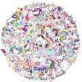 20/40/60 pcs of cartoon cute unicorn sticker pack for girls kids graffiti Stickers. 