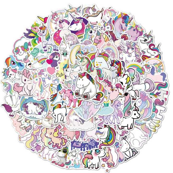 20/40/60%20pcs%20of%20cartoon%20cute%20unicorn%20sticker%20pack%20for%20girls%20kids%20graffiti%20Stickers%20-%20Image%206
