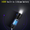 Mini Portable Flashlights Built in Battery USB Charging LED Flash Light COB 2000 Lumens Zoomable Waterproof Tactical Torch Lamp. 