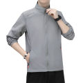 Outdoor Sports Quick-Drying Wind Shield Summer Ultra-Thin Sun Protection Clothing Men's Loose Breathable Jacket Casual Stand-up Collar Jacket. 