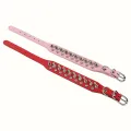 haosu® Pet Dog Rivet Collar Spiked Studded Strap Faux Leather Buckle Neck Collar. 