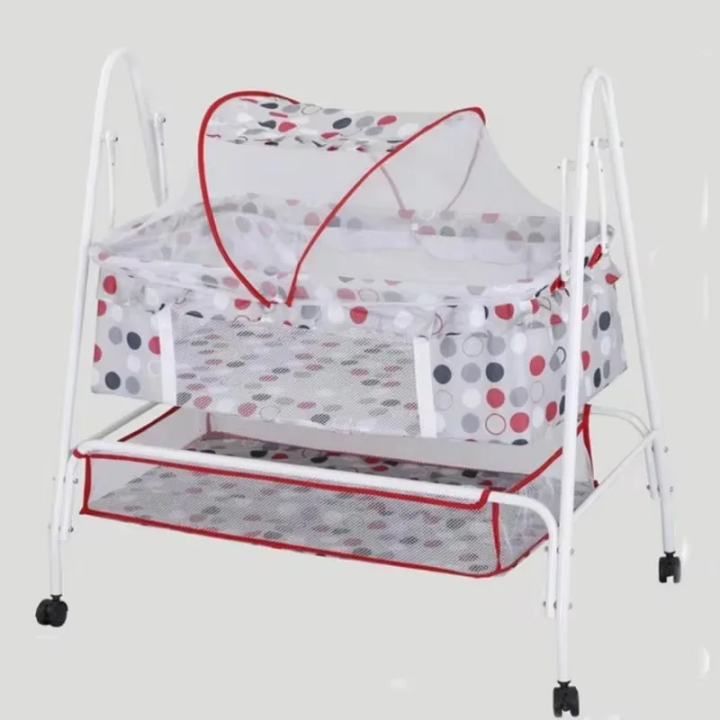 Baby%20Cradle%20%7C%20Multifunctional%20Infant%20Rocking%20Bed%20%7C%20Newborn%20Hammock%20Swing%20With%204%20Wheels%20%7C%20Mosquito%20Net%20%7C%20COT208%20%7C%20Comfortable%20and%20Safety%20%7C%20Mummy's%20Best%20Choice%20%7C%20BABYLAND%20%7C%20ISMARTZ%20%7C%20BLUEPINK%20-%20Image%205