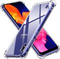 For Samsung Galaxy A10 / M10 Back Cover Shockproof Transparent Soft TPU Silicone Protector Phone Case with Shock Absorption Bumper Corners. 