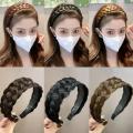 4.5cm Wig Headbands for Women Wide Fishbone Braids Hairbands Handmade Head Hoop Hair Styling Headwear Hair Accessories Gift. 