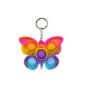 Colorful Key chain Funny Bubble Pops Fidget Toy Fidget Toys Keychains Anti-stress keytags. 
