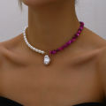 Trend Elegant Jewelry Wedding Multilayer Big Pearl Necklace For Women Fashion Imitation Pearl Gold Beads Choker Necklace N0401. 