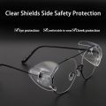 2PCS Eye Flexible Clear Shields Side Safety Goggles Glasses 95% Protection Universal Anti Fog For Women Men Fashion. 