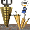 Cone-shaped woodworking multifunctional step drill mm step drill m 4-32 4-12 m 4-20 mm head sharpener metal drill bit set stage. 