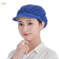 Chef Hat Mesh Food Service Baker Cap Waiter Cap for Commercial Multipurpose Dark Blue Full Mesh. 