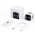 Mini Digital Productivity Cube Timer with Custom Countdown for Cooking, Fitness, Learning and Time Management. 