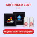Dengfeierru Captain Chicken Ghost Fire Finger Set PUBG Mobile Game Breathable New style Gaming Controller Touch Screen Luminous Gaming Thumb Glove One. 