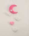 Baby room decorations wall hanging felt item hand crafted. 