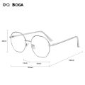 OQ BOGA 4 Colors Unisex Metal Full Rim Fashion Glasses Women Men Outdoor Decorate Eye Protection Octagon Frame Eyewear. 