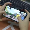 1 Pair Mobile Phone Gaming Trigger Gamepad Button Handle For Shooter Controller Keypads Grip Game Accessories. 