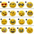 SF 15CM Soft Emoji Yellow Round Cushion Emoticon Stuffed Plush Toy Pillow #253729. 