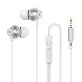 YONINE Metal 3.5mm Type-c Earbuds Mobile Wired Headphones Sport Earphone Headset with Mic for Xiaomi Huawei Samsung Phone. 