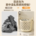 Dirty Clothes Hamper Household Large Capacity Dirty Clothes Basket Japanese Style Dirty Clothes Storage Bin Storage Bucket High-Value Light Luxury Laundry Basket. 