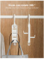 Storage Hook Multifunctional Hanger Hook Folding Anti-skid Rotate Hanger Anti-skid Multifunction Clothes Hanger Hook For kitchen Bedroom. 