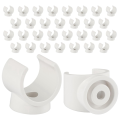 PEX Clips Pipe Clamp, 50Pcs 1/2 Inch Pipe Clamp for PVC Water Pipes and Tubing Hoses, Plastic U-Shaped Pipe Clamp Tools. 
