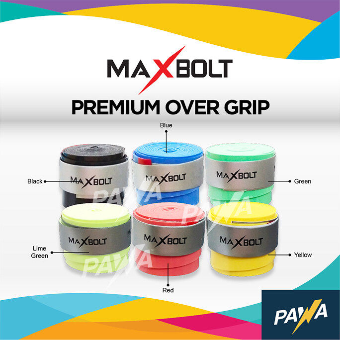 Maxbolt Premium Overgrip Grip Badminton Tennis Squash (Thin Grip / Good Quality)