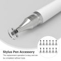 12pcs Replacement Disc Tips, High Precision Fine Point Round Disk for Stylus Pen. 