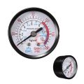 Vacuum Manometer Mini Dial Dual Scale Dial Gauge 1/4 NPT -30HG/0PS Vacuum Pressure Meter 2 Dial Digital Display Gauge. 
