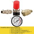 1/4Inch Pressure Regulator Air Compressor Pressure Regulator Reduction Valve 3 Holes Control Valve 12 Bar Connection. 