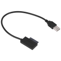 USB Adapter PC 6P+7P CD DVD Rom to USB 2.0 Converter Slimline 13 Pin Drive Cable for PC Laptop Notebook. 