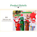 Pen Color Pen Santa Claus Ballpoint Pen 0.5mm School Stationery Kids Gifts 1PC Christmas 10 color Ballpoint Pen Student Press. 