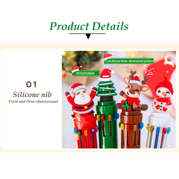 Pen%20Color%20Pen%20Santa%20Claus%20Ballpoint%20Pen%200.5mm%20School%20Stationery%20Kids%20Gifts%201PC%20Christmas%2010%20color%20Ballpoint%20Pen%20Student%20Press%20-%20Image%207