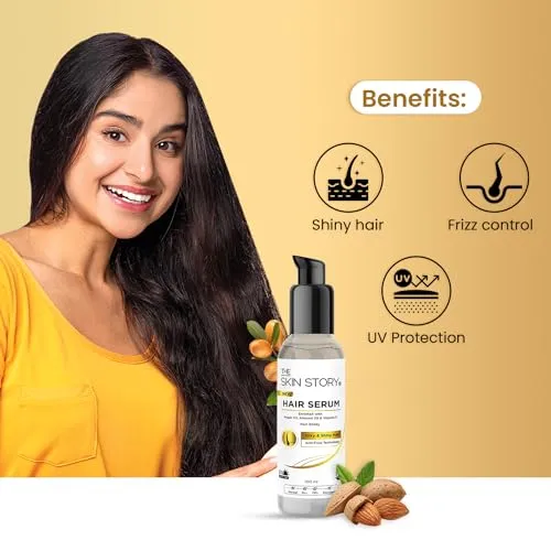 The%20Skin%20Story%20Anti-Frizz%20Hair%20Serum%20Non-Sticky%20%7C%20Protection%20and%20Shine%20%7C%20For%20Dry,%20Flyaway%20and%20Frizzy%20hair%20%7C%20UV%20Protection%20with%20Argan%20Oil,%20Almond%20Oil%20&%20Vitamin%20E%20%7C%20Controls%20Frizz%20%7C%20Smoothes%20&%20Repairs%20%7C%20Paraben%20Free%20%7C%20100ml(FROM%20INDIA)JEZ%20-%20Image%202